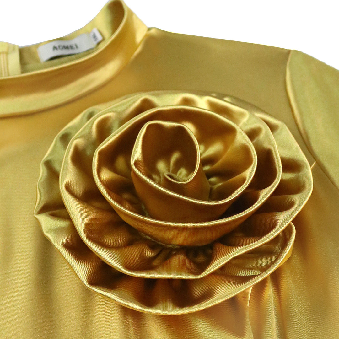 Damen Elegantes Kleid mit Blumendekor R&B