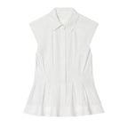 Damen ärmellose Bluse mit modernem Schnitt R&B