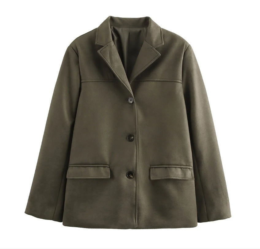 Damen Hochwertige Blazerjacke aus strukturiertem Material R&B