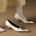 Damen elegante spitze Pumps mit modischem Absatz R&B