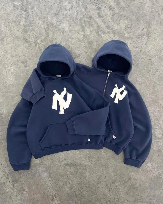 Damen lässiger Sweatshirt mit oversized Passform und großen Kapuze R&B