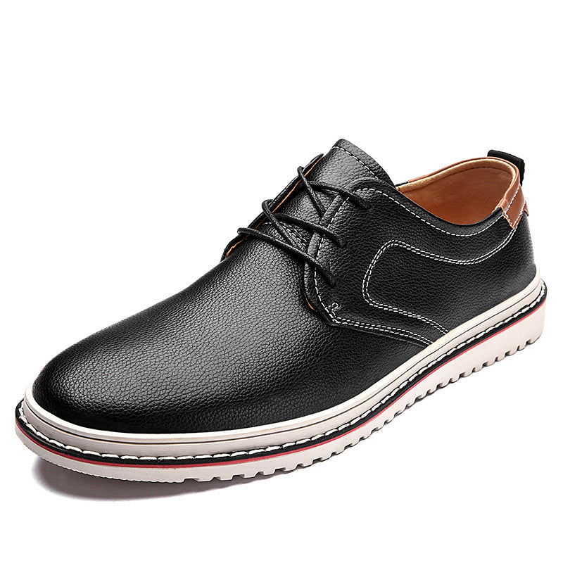Herren Elegante Freizeit-Schnürschuhe aus hochwertigem Leder R&B