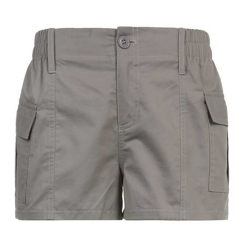 Damen Cargo-Shorts mit elastischem Bund und praktischen Seitentaschen R&B