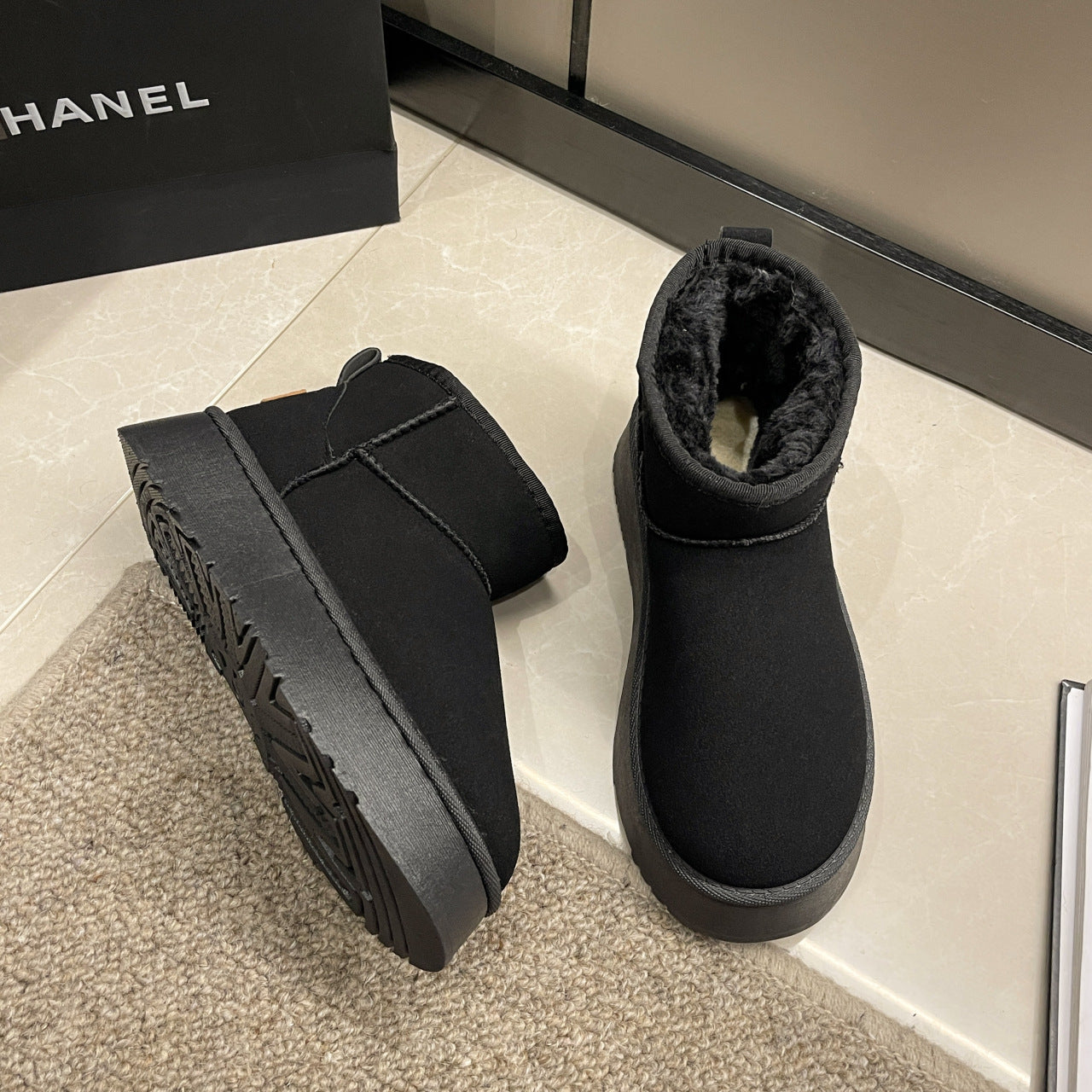 Damen Gemütliche Fleece-Stiefeletten R&B