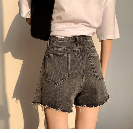 Damen Jeans-Shorts im trendigen Destroyed-Look R&B
