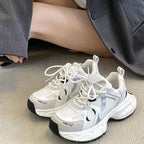Damen Sportliche Sneakers mit atmungsaktiver Netzstruktur und dämpfender Sohle R&B
