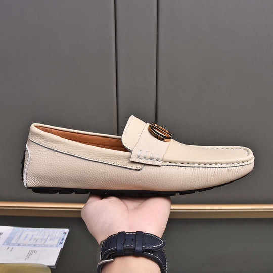 Damen Mokassins aus feinem Leder mit eleganter Applikation R&B