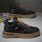 Herren Bequeme und stylische Freizeit-Sneaker mit robustem Sohlenprofil