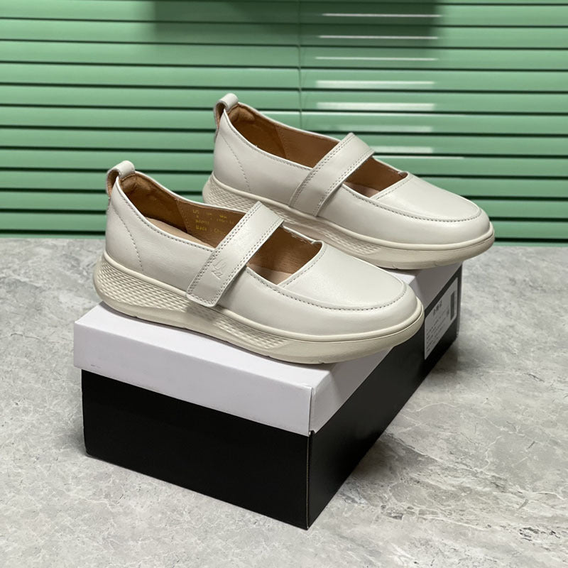 Damen Bequeme Slip-On Sneakers mit verstellbarem Riemen