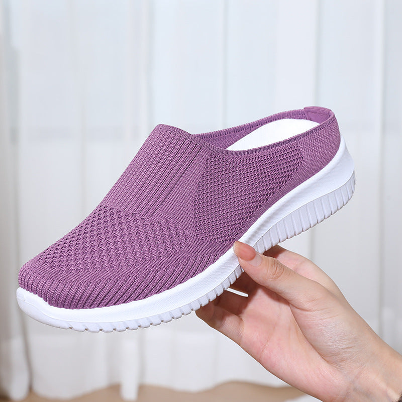 Damen bequeme und atmungsaktive Slip-On Sneaker R&B