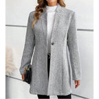 Damen Elegante Tailored Jacke mit geripptem Design R&B