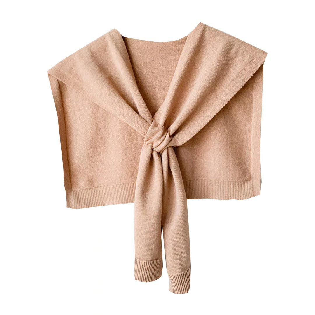 Damen modische Strickschal mit knoten Detail R&B