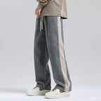 Damen Freizeithose mit strukturiertem GewR&Be und seitlichem Streifen R&B