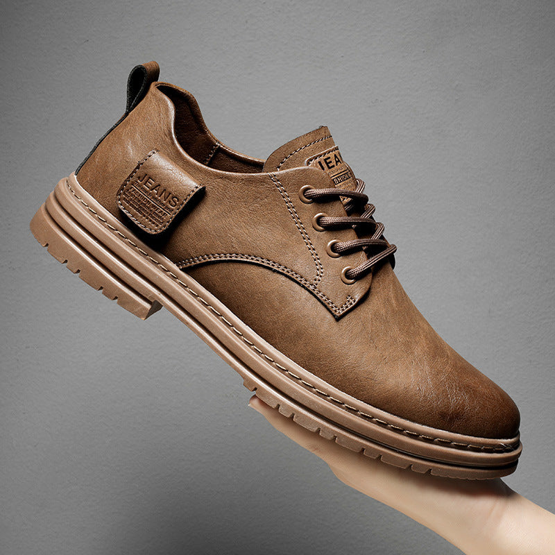 Damen Klassische Schnürschuhe aus hochwertigem Leder mit rutschfester Sohle R&B