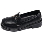 Damen elegante Mokassins mit raffiniertem Schnallenverschluss R&B