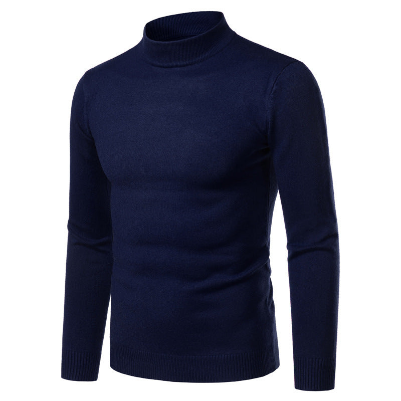 Herren warme Rollkragenpullover aus feinem Strickmaterial R&B