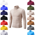 Herren eleganter Rollkragenpullover aus feiner Baumwolle R&B