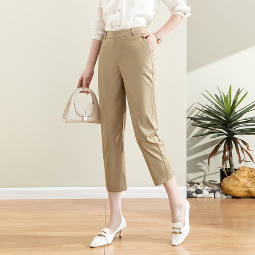 Damen Chino Stoffhose mit schmalem Schnitt