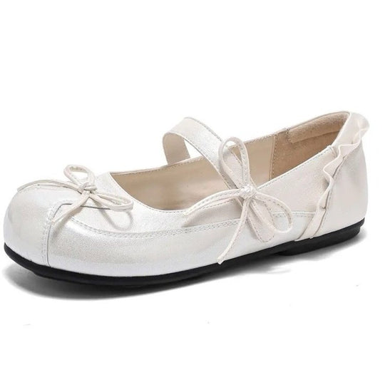 Damen Ballerinas mit zierlichem Riemchen und elegantem Schleifendetail R&B