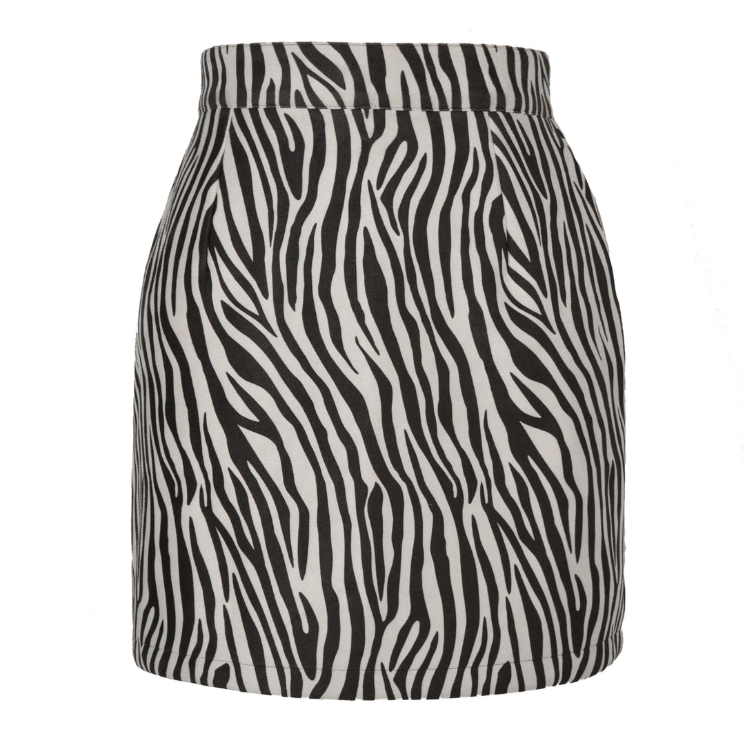 Damen Minirock mit Paisleymuster und hohem Schnitt R&B