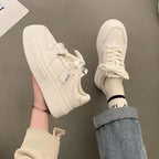 Damen Plattform Sneakers mit sportlichem Design und dämpfender Sohle R&B