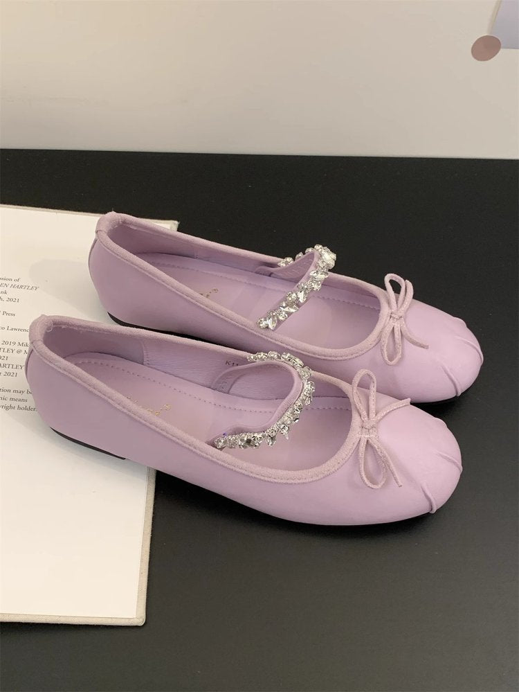 Damen Ballerinas mit elegantem Schleifenakzent und hochwertigem Innenfutter R&B
