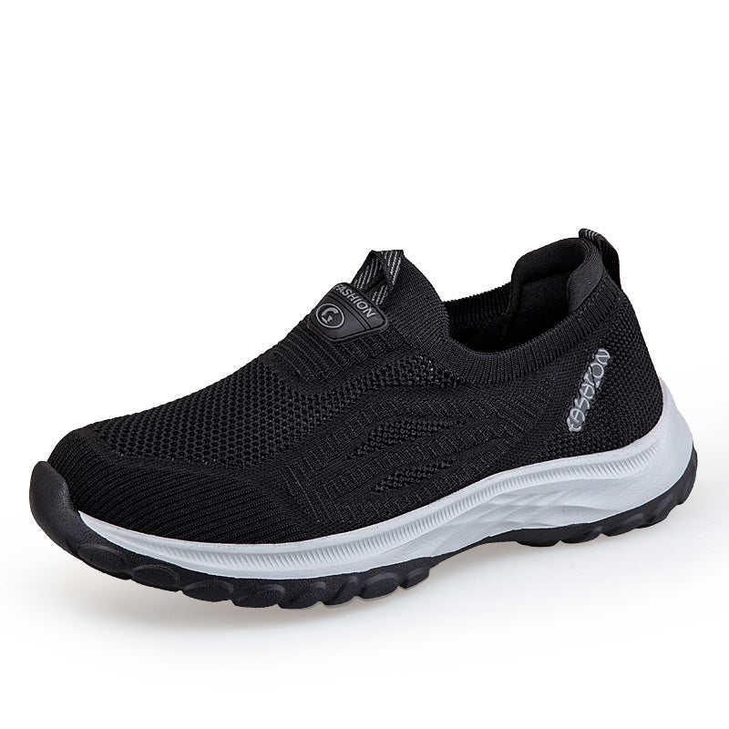 Damen Sportliche Slip-On Sneakers mit atmungsaktiver Mesh-Oberfläche R&B