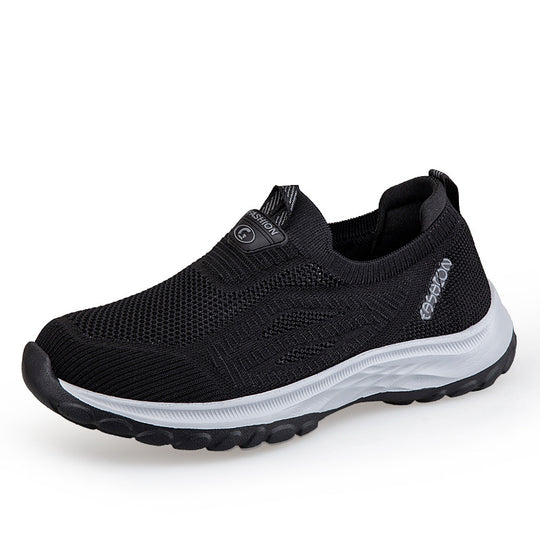 Damen Sportliche Slip-On Sneakers mit atmungsaktiver Mesh-Oberfläche R&B