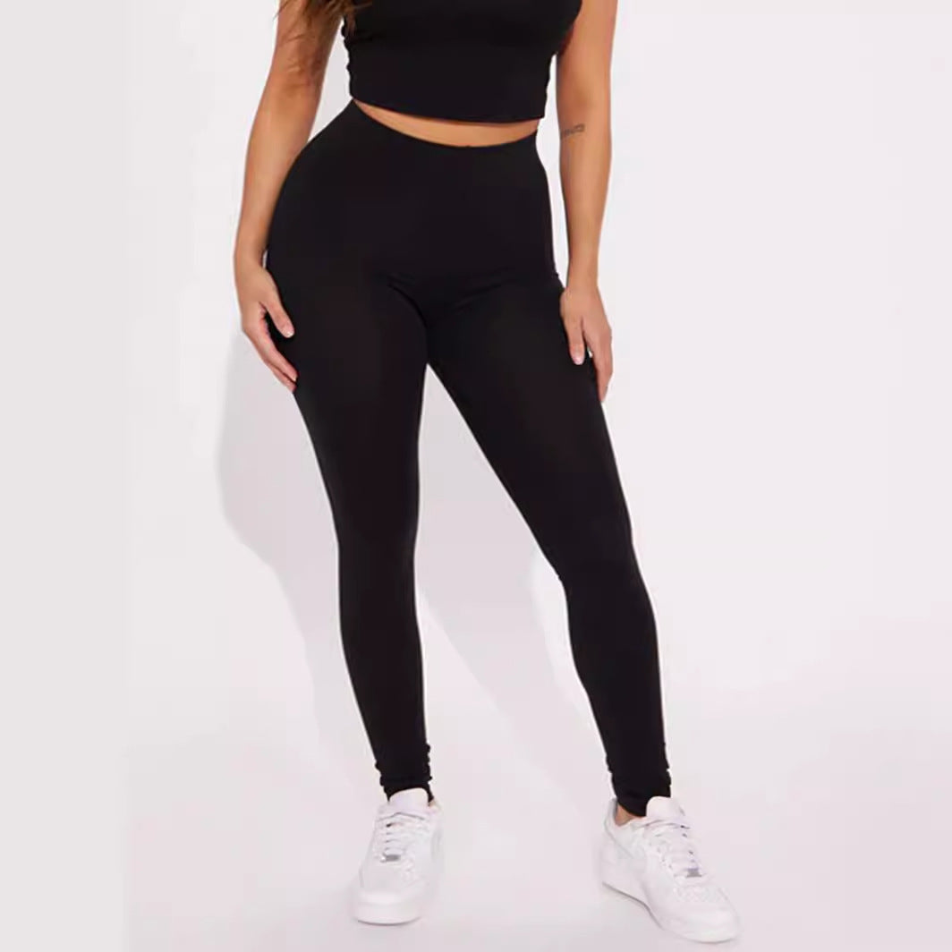 Damen Leggings mit hohem Bund und figurformendem Schnitt R&B