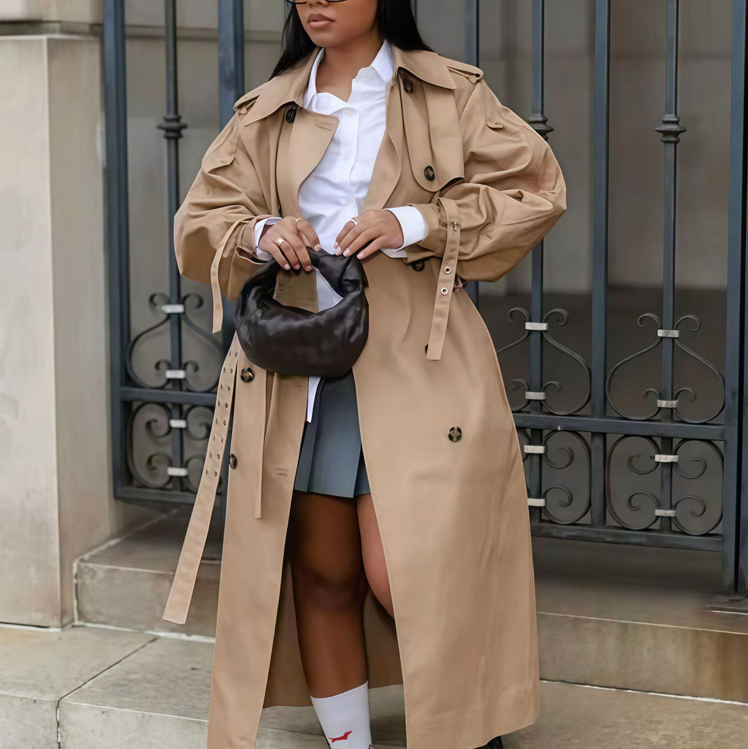 Damen eleganter Trenchcoat R&B