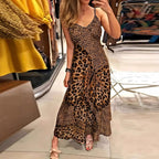 Damen Maxikleid mit raffinierten Tierdruck-Design R&B