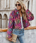 Damen Kuscheljacke im Leopardenmuster R&B