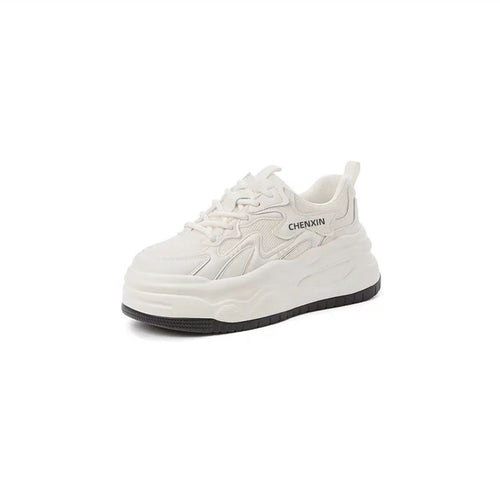 Damen komfortable Chunky-Sneaker mit atmungsaktiver Netz-Oberfläche R&B