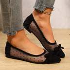 Damen elegante Ballerinas mit funkelnder Kristall-Applikation R&B