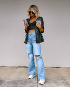 Damen Elegante und lässige Blazerjacke R&B