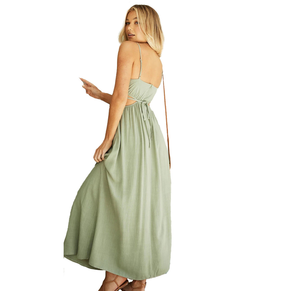 Damen Maxikleid mit modischen Cut-Outs und figurfreundlichem Design EB