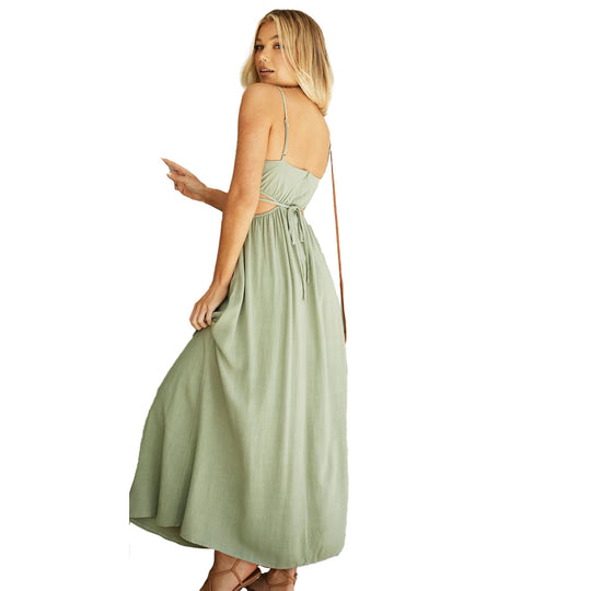 Damen Maxikleid mit modischen Cut-Outs und figurfreundlichem Design R&B