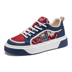 Damen Modische Sneakers mit auffälligem Ethno-Muster R&B