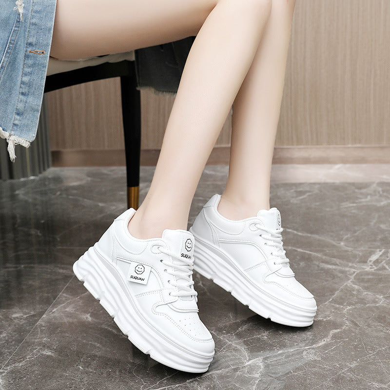 Damen modische Plateau Sneakers mit gepolsterter Sohle und ergonomischer Dämpfung R&B