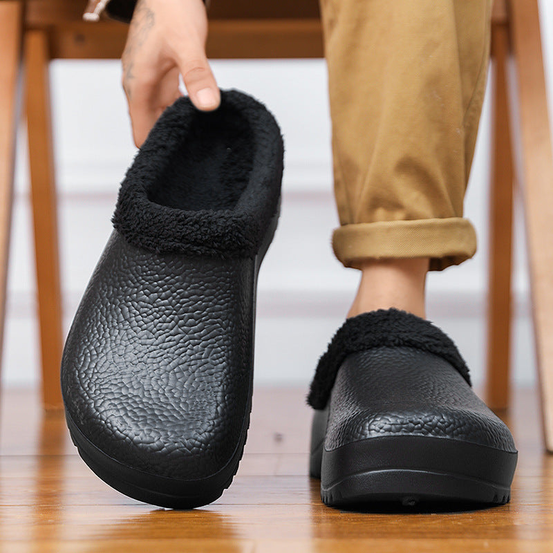 Damen Bequeme Clogs mit kuscheligem Innenfutter und rutschfester Sohle
