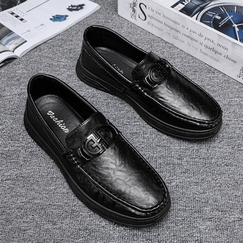Herren elegante Mokassins mit modischem Design und hochwertigem Lederoberteil