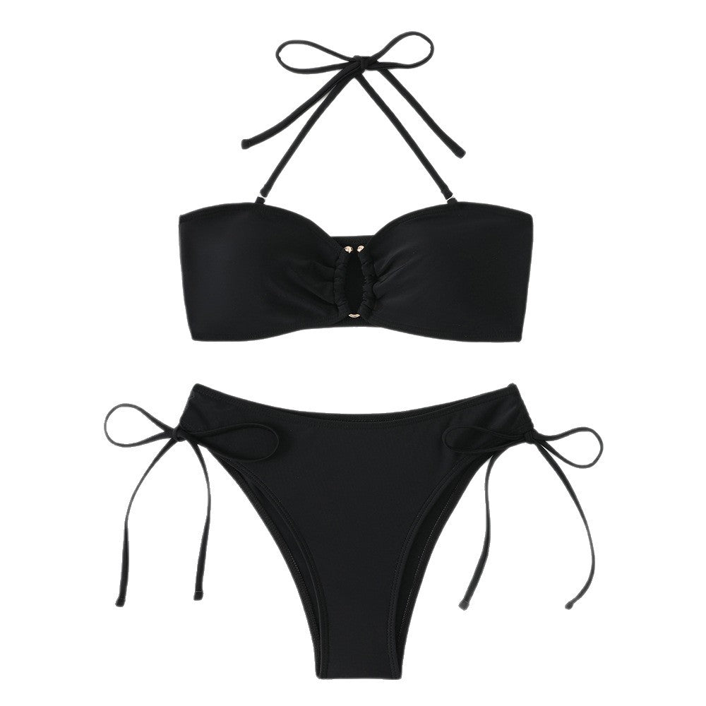 Damen Bandeau-Bikini-Set mit verstellbaren Trägern R&B