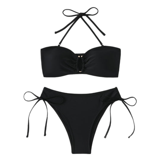 Damen Bandeau-Bikini-Set mit verstellbaren Trägern R&B
