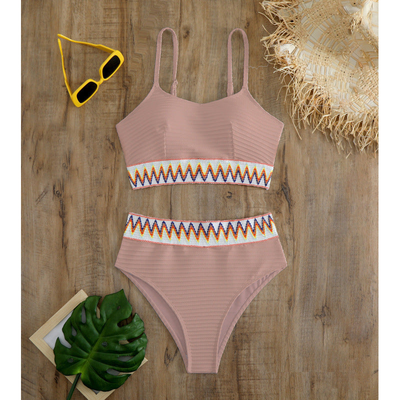 Damen Bunt gemusterter Bikini R&B