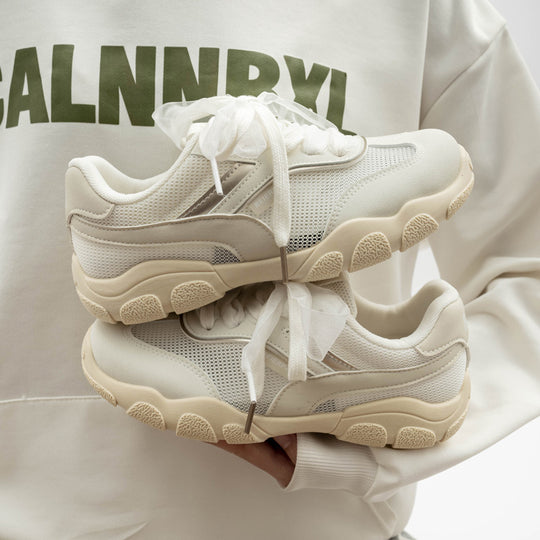 Damen Sportliche Sneakers mit atmungsaktiver Mesh-Konstruktion und weicher Dämpfung R&B