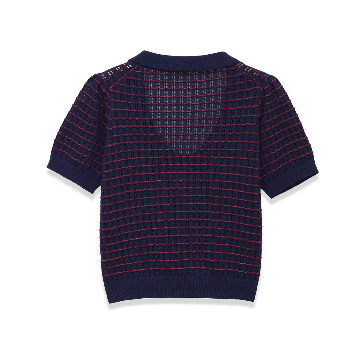 Damen Kurzarm Pullover mit strukturiertem GewR&Be R&B