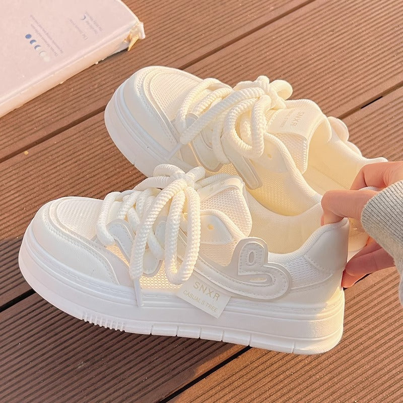 Damen Luftpump-Sneaker mit dämpfender Sohle und atmungsaktivem Obermaterial