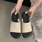 Damen elegante Slide-Pantoletten mit komfortabler Sohle und hochwertigem Obermaterial EB