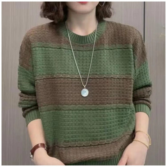 Damen Strickpullover mit strukturiertem Design und lässigem Schnitt R&B