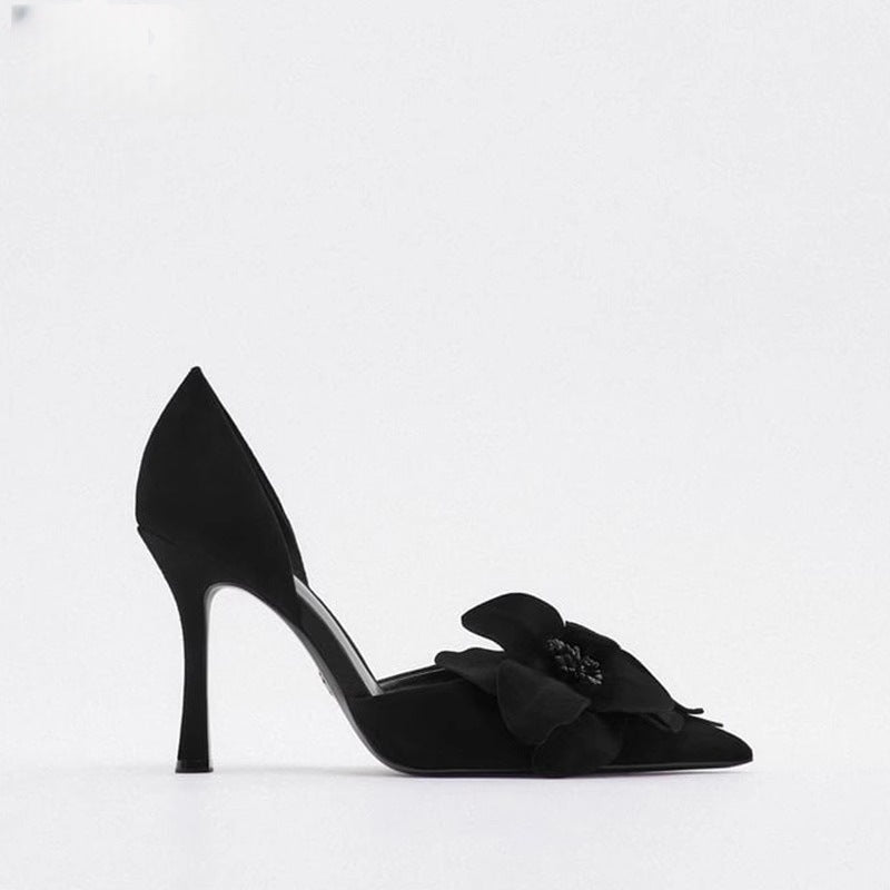 Damen elegante Spitze Pumps mit floralem Design R&B
